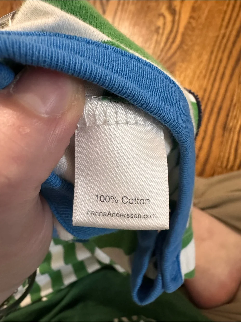 Hanna Andersson 2T Sailboat Striped Tank Romper Green White Cotton Nautical